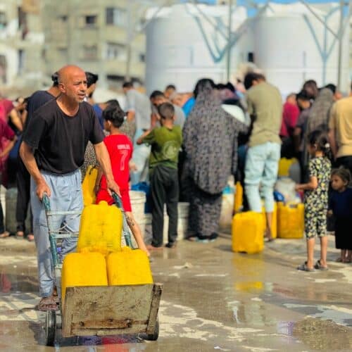 Susuzluk felaketi ve altyapının çöküşü karşısında Gazze Şeridi’nde temiz su ve sanitasyon projelerine destek için acil yardım çağrısı