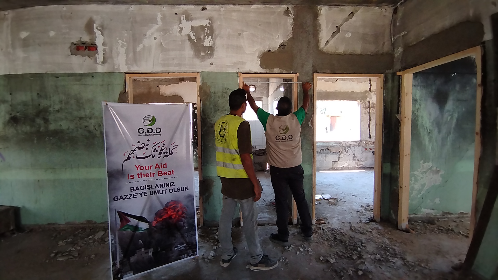 GDD implements a project to restore and overhaul destroyed health centers in Gaza.