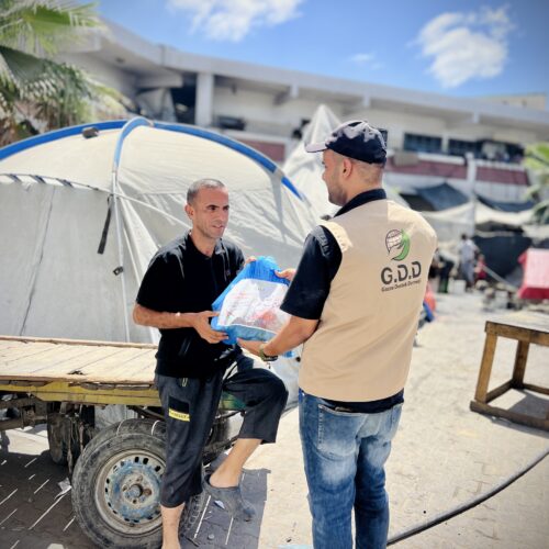 GDD continues distributing food food baskets to displaced families